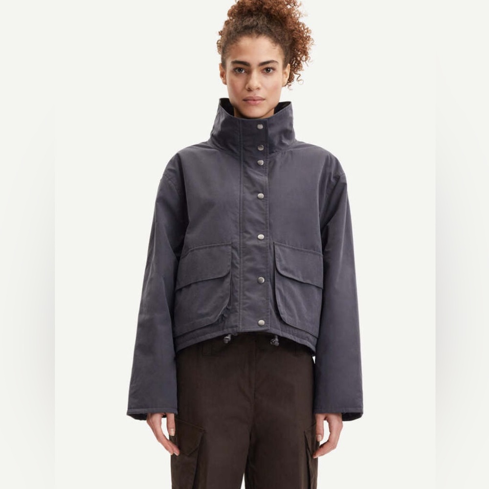 NWT Samsøe Samsøe - Lana Jacket, Grey Size Large